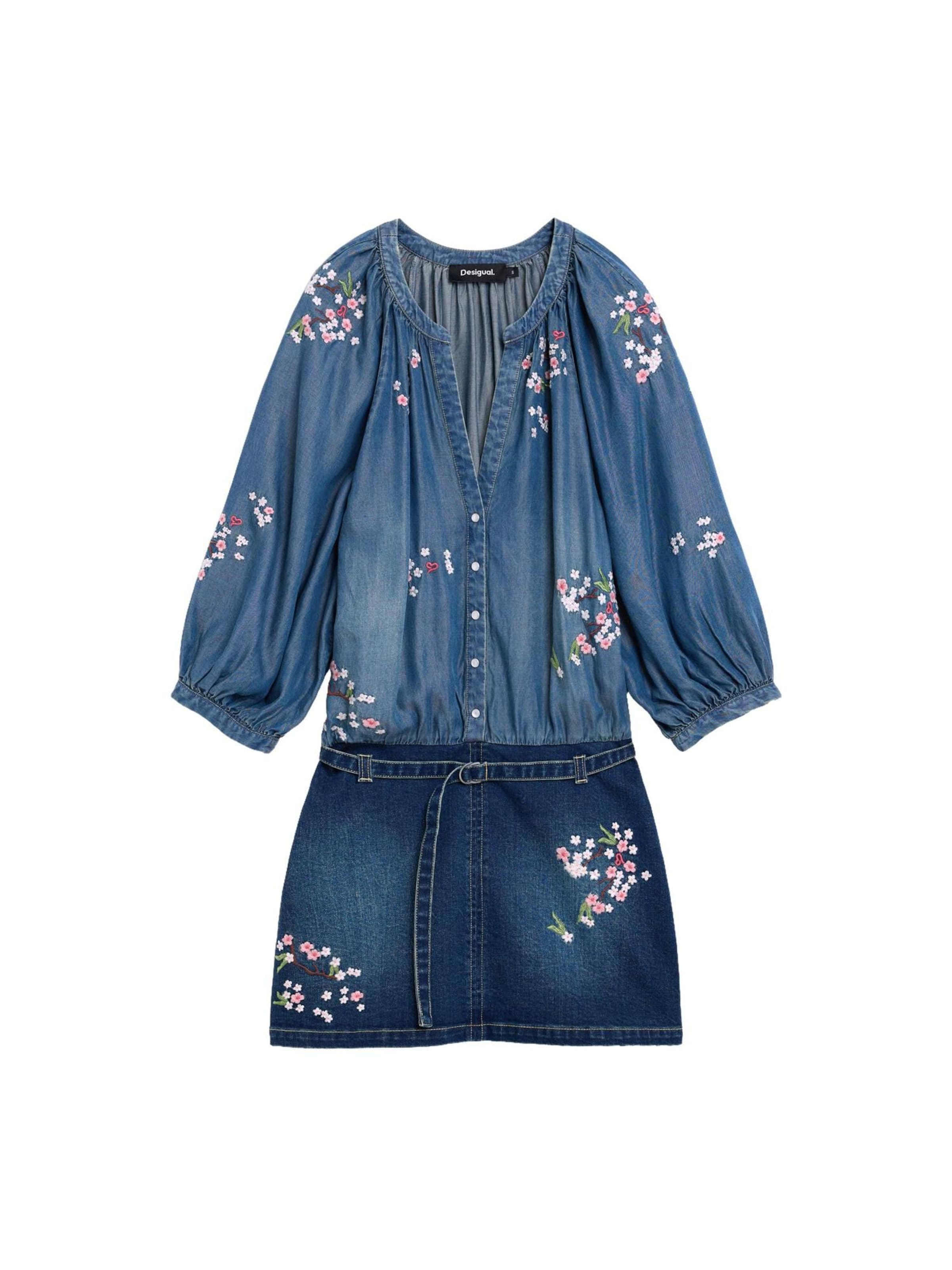 Desigual - Vestido em azul: frente