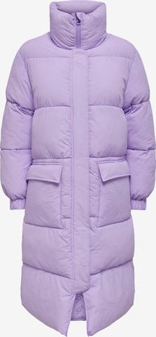 JDY Płaszcz zimowy w kolorze fioletowy: przód