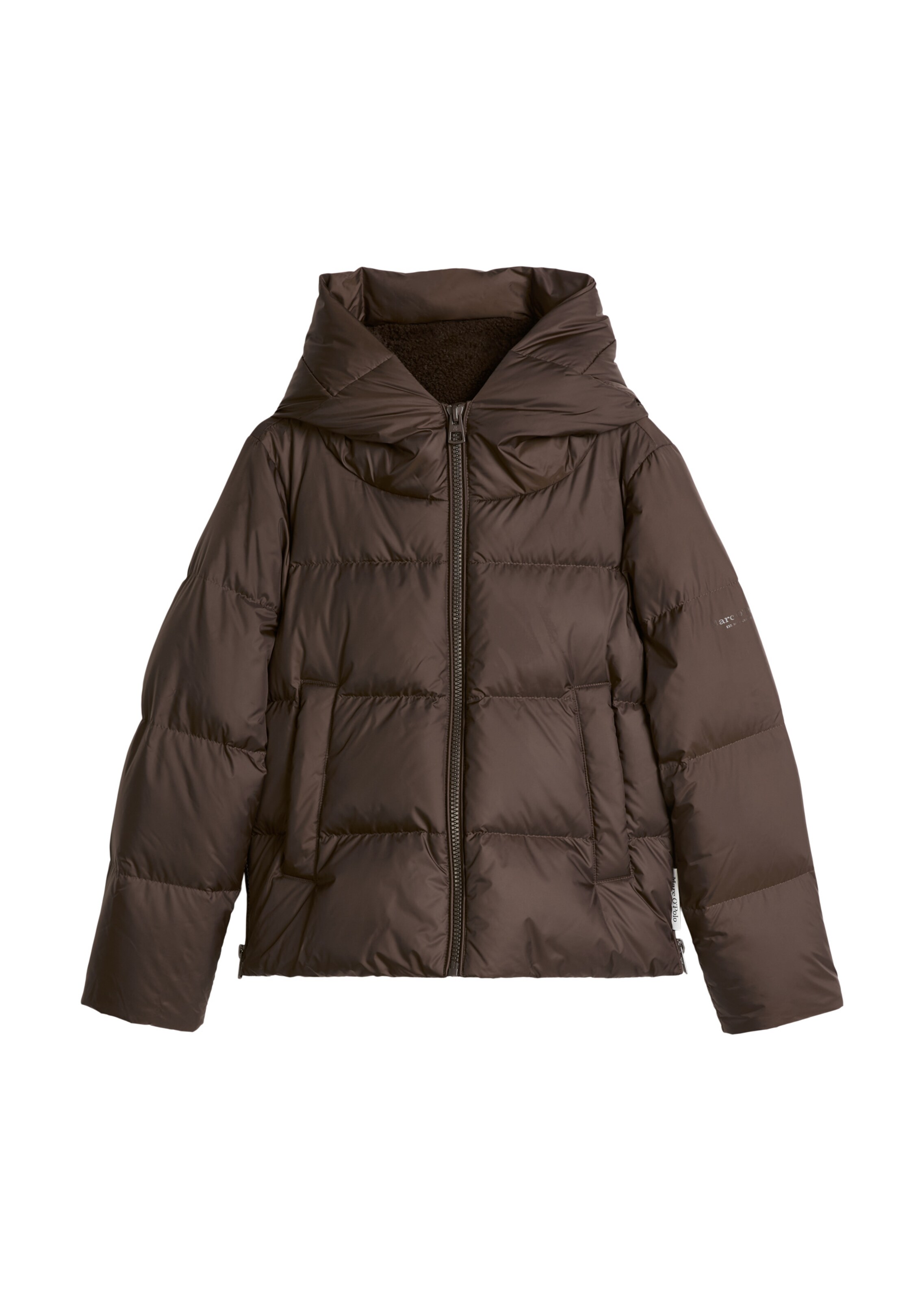 Veste mi-saison Marc O'Polo en marron : devant