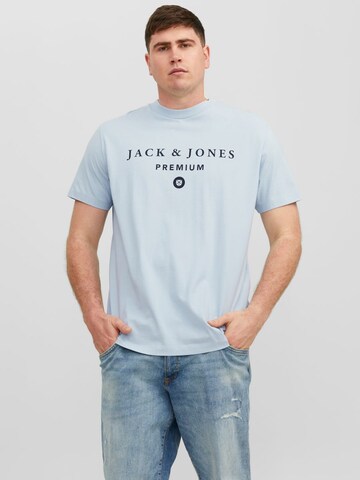 Jack & Jones Plus Shirt in Blauw: voorkant