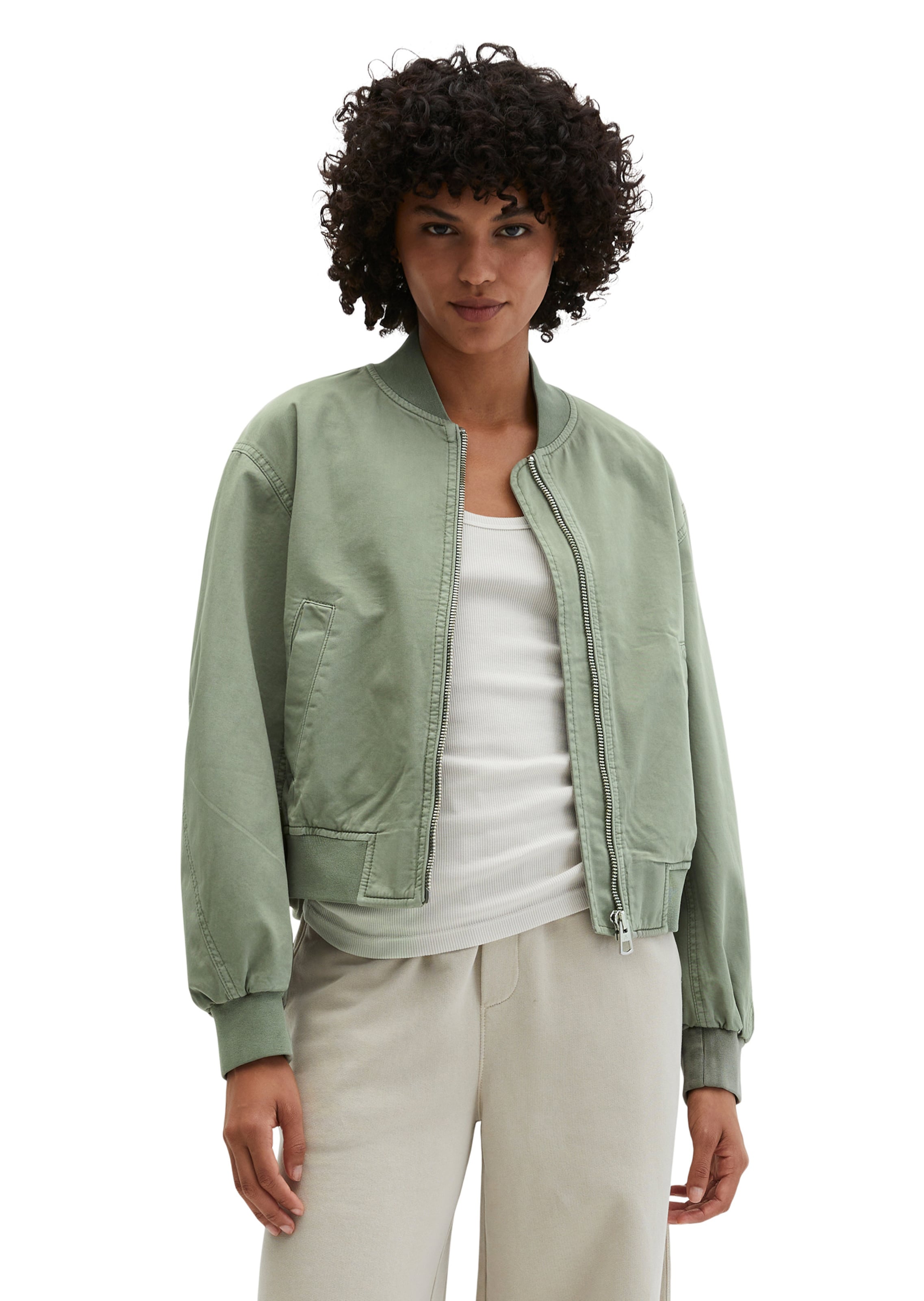 Marc O'Polo - Chaqueta de entretiempo en verde: frente