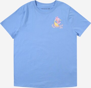 Abercrombie & Fitch Тениска 'VACATION SHINE' в синьо: отпред