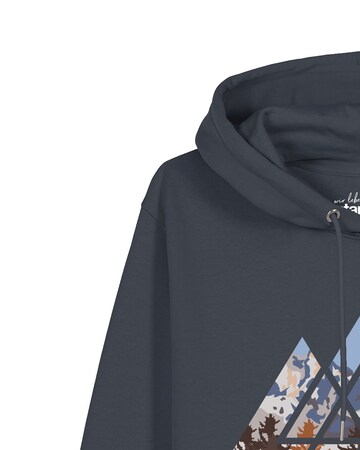Watapparel Sweatshirt ' Geometric Landscape ' in Grijs
