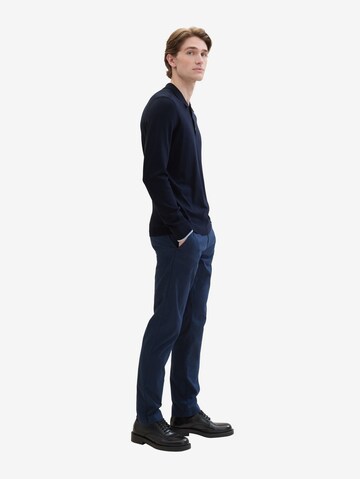 Regular Pantalon chino TOM TAILOR en bleu