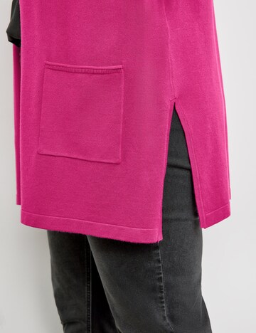 SAMOON Knit Cardigan in Pink