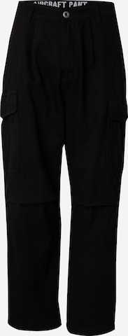 ALPHA INDUSTRIES Baggy Gargohousut 'Aircraft' värissä musta: etupuoli
