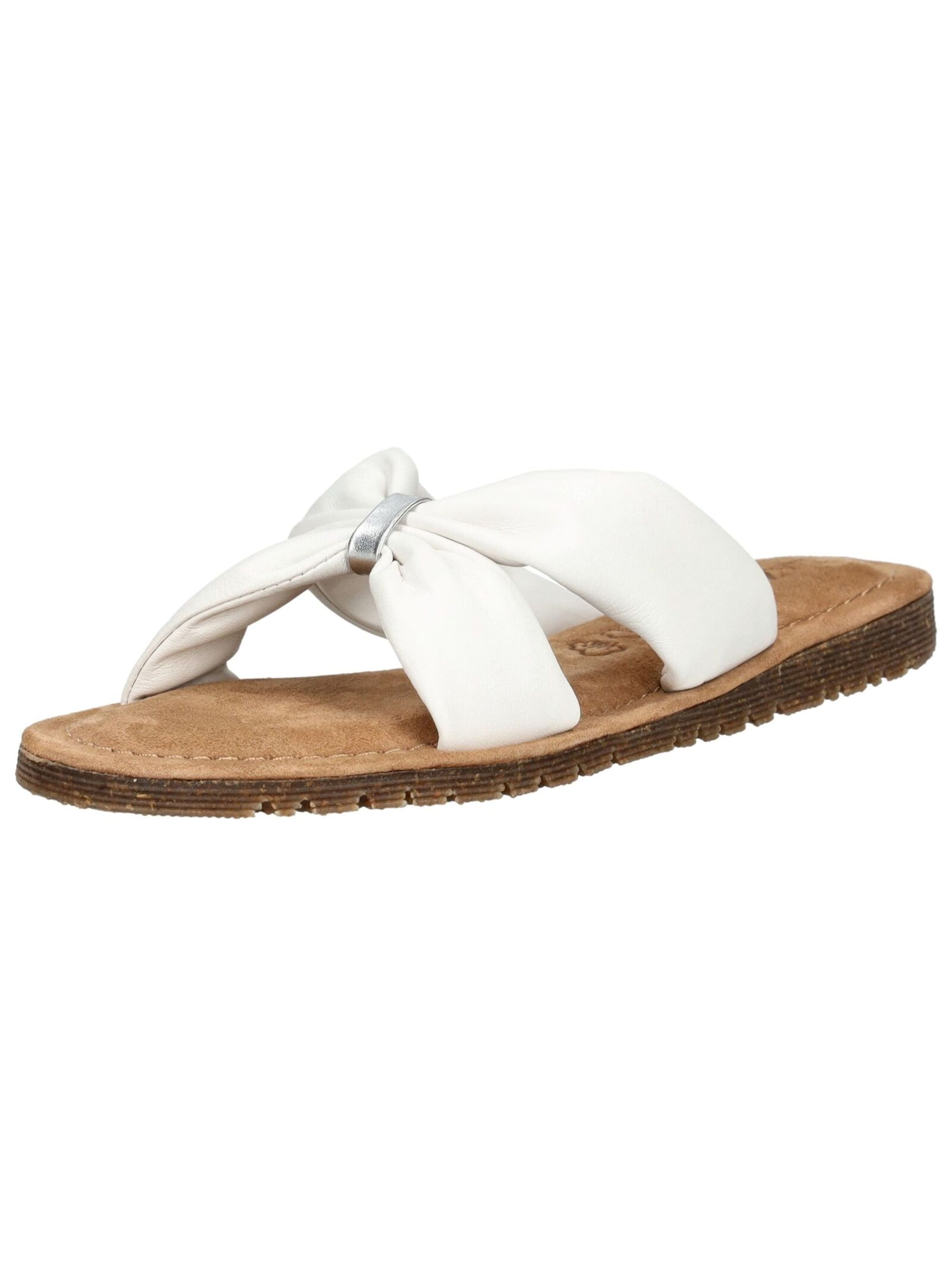 LAZAMANI Mules in White: front