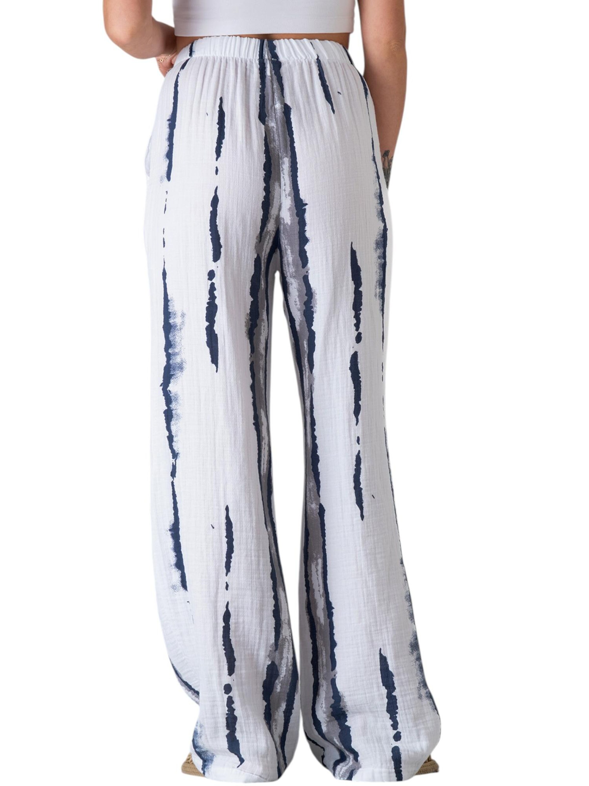 WENOR Wide Leg Bukser 'Taima' i grå