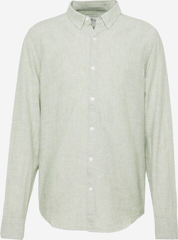 HOLLISTER Button Up Shirt in Green: front