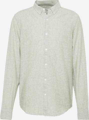 HOLLISTER Regular fit Button Up Shirt in Green: front