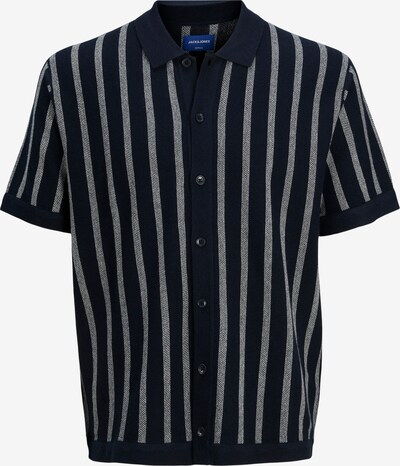 JACK & JONES Gebreid vest 'Faro Sodra' in de kleur Navy / Wit, Productweergave