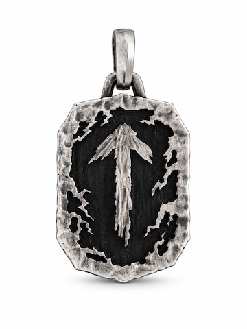 REYTEL Hangers 'RUNE TALISMAN – TIWAZ' in Zilver: voorkant