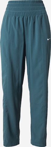 NIKE Regular Workout Pants 'One' in Blue: front