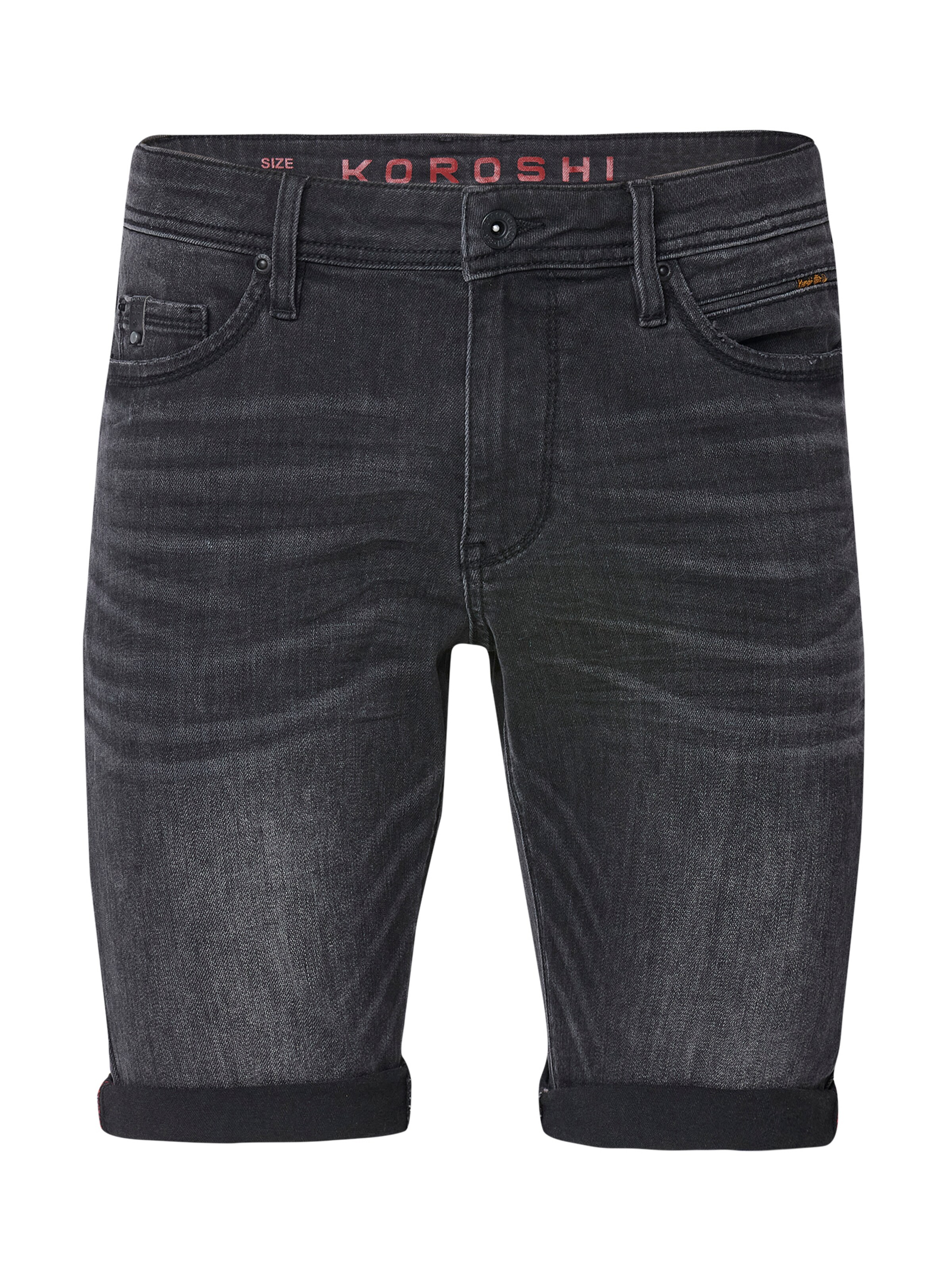 KOROSHI regular Τζιν σε μαύρο: μπροστά