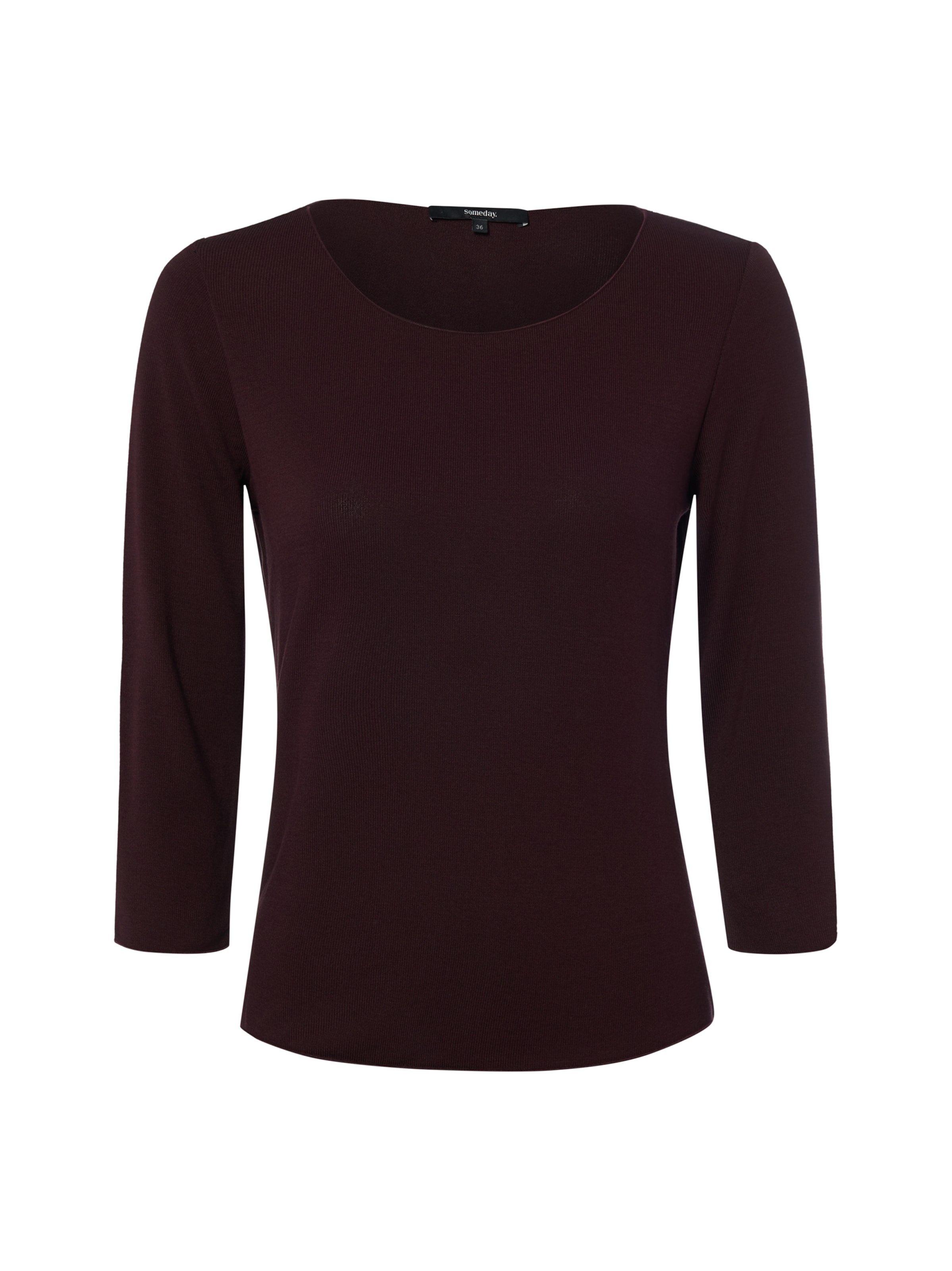 Someday Shirt in Bruin: voorkant