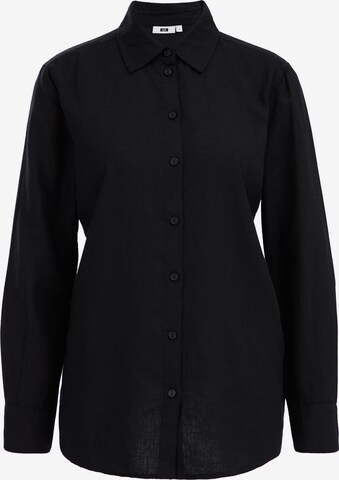 Camicia da donna di WE Fashion in nero: frontale