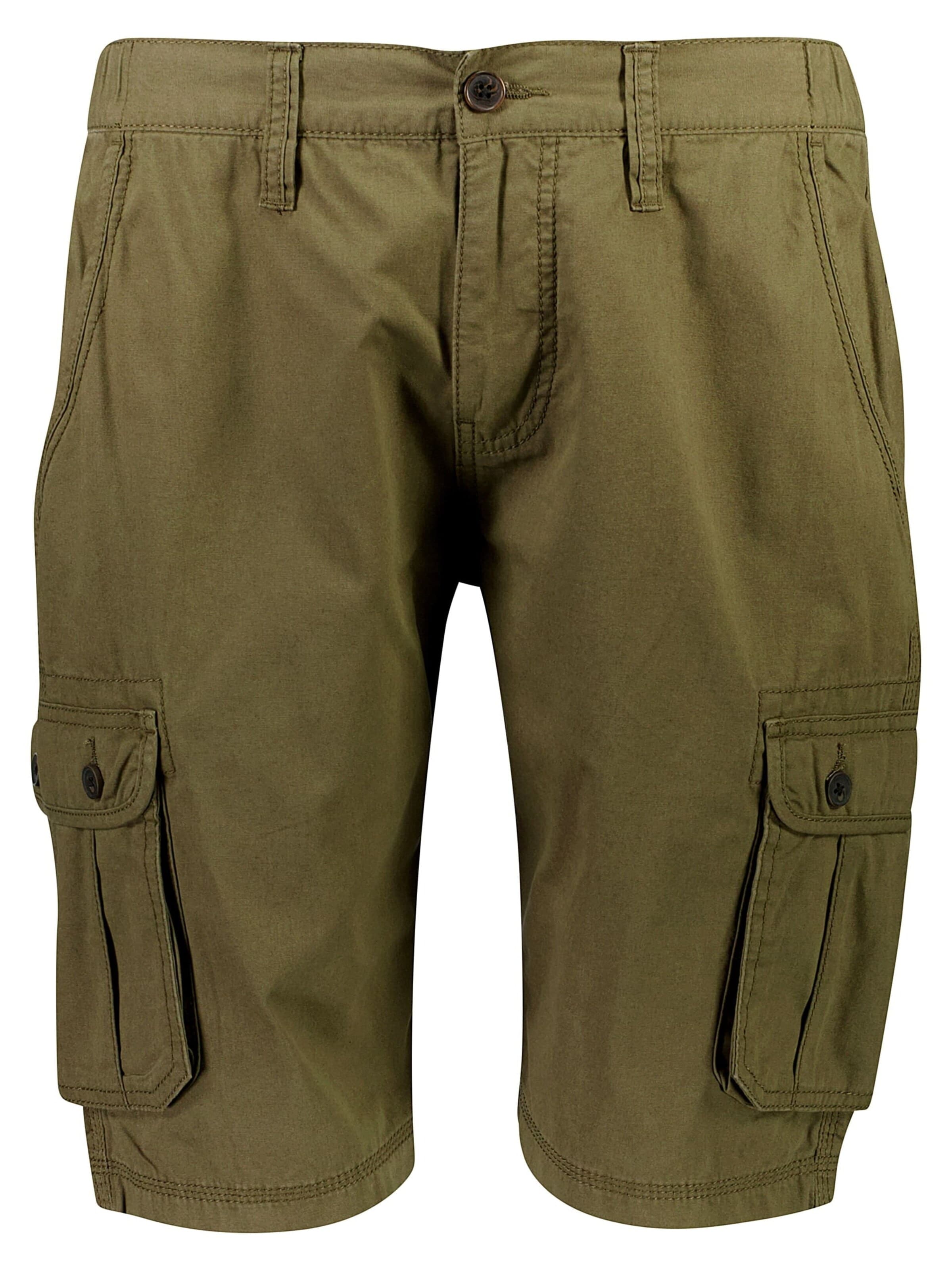 Loosefit Pantalon cargo Jack's en vert : devant