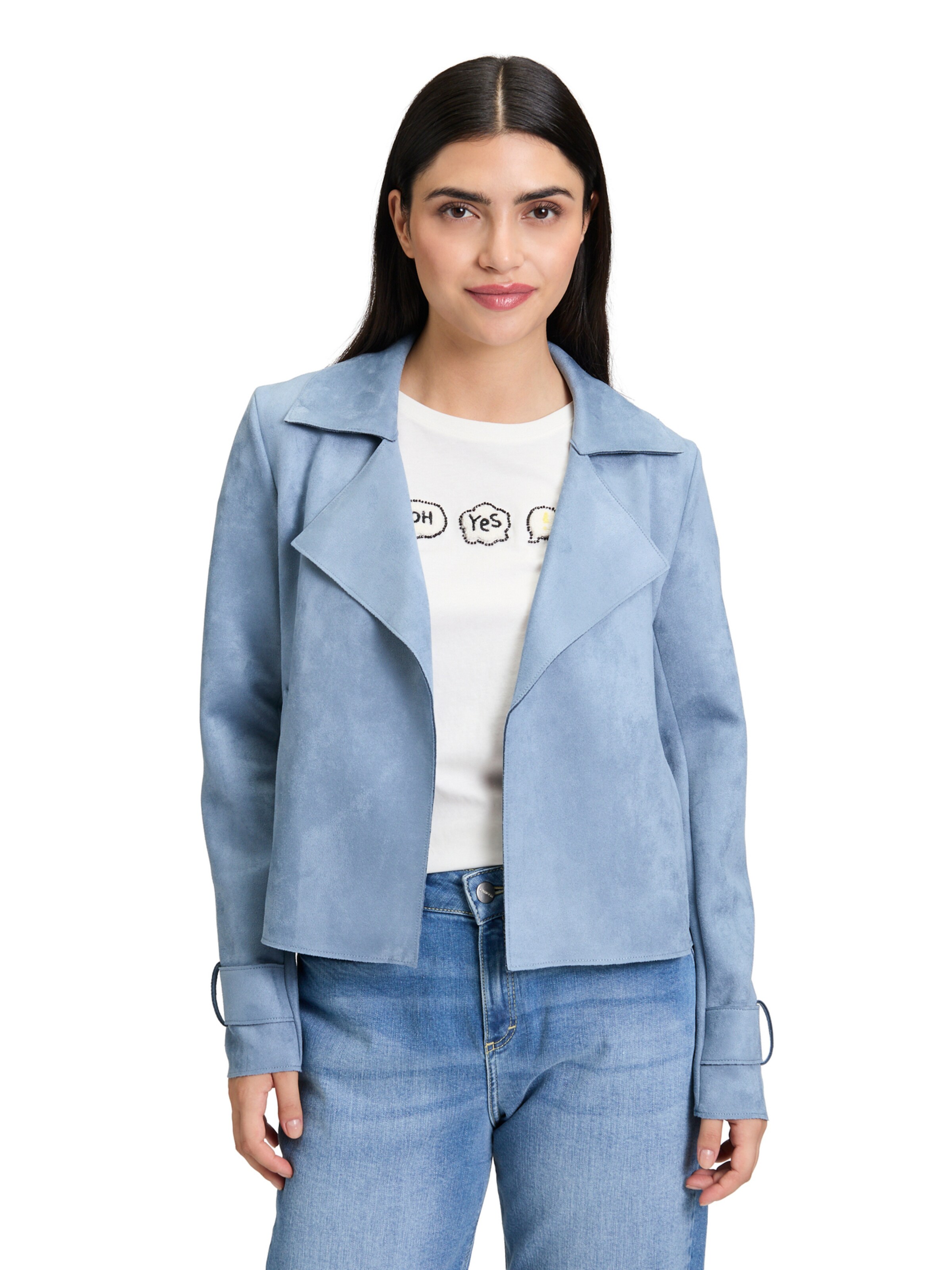 Blazer di Cartoon in grigio: frontale