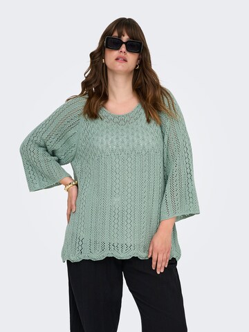 Pullover 'CARNOLA' di ONLY Carmakoma in verde: frontale
