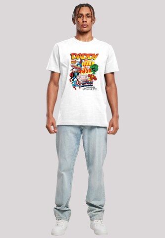 F4NT4STIC Shirt 'Marvel Comics Our Dad Superhero' in Weiß