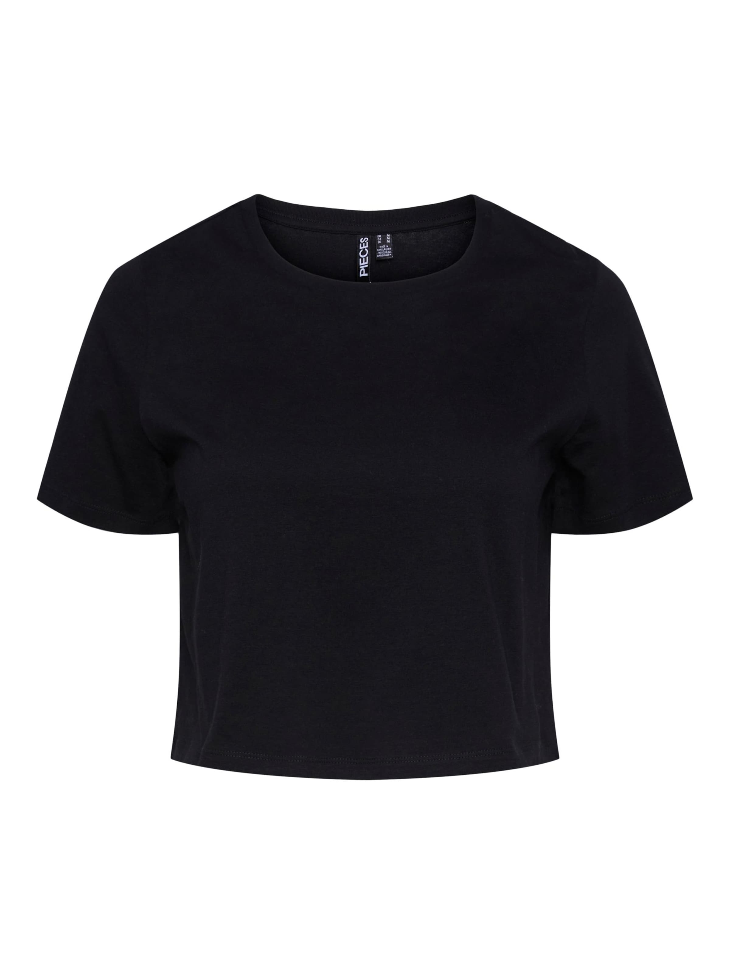 T-shirt 'Sara' PIECES en noir : devant