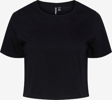 T-shirt 'SARA' PIECES en noir : devant