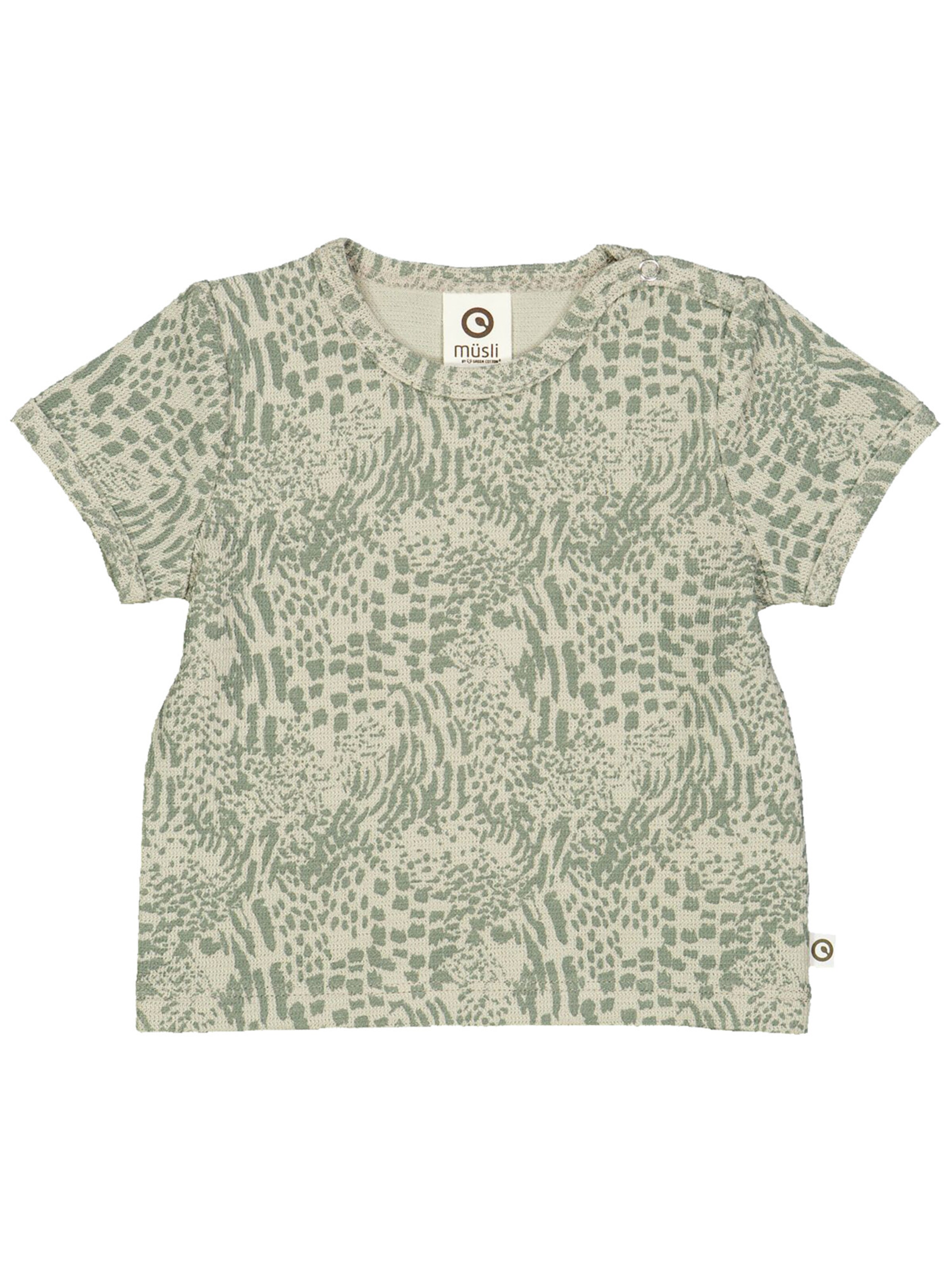 T-Shirt Müsli by GREEN COTTON en vert : devant
