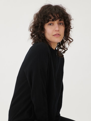 GOBI Cashmere Strickjacke 'Women's Essential Cashmere Full-Zip Cardigan'‌‌ in Schwarz