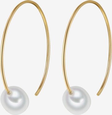 Valero Pearls Earrings in Gold: front