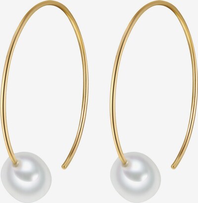 Valero Pearls Boucles d'oreilles en or / blanc, Vue avec produit