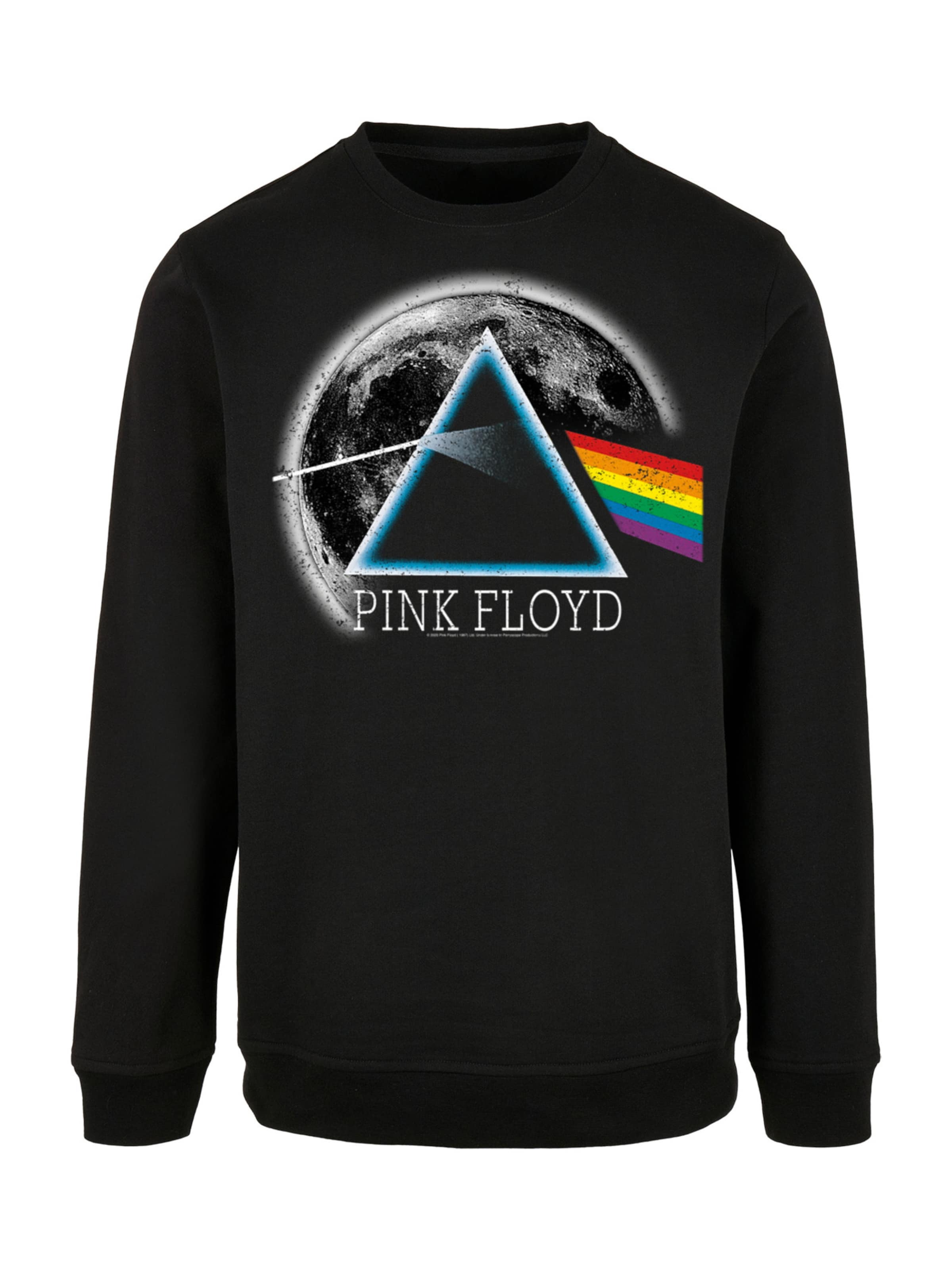 F4NT4STIC Sweatshirt 'Pink Floyd' in Black: front