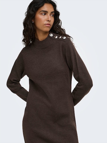 JDY - Vestido de malha em castanho