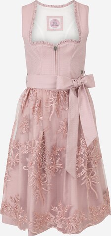 MARJO Dirndl 'GL-8-Dana' in Roze: voorkant