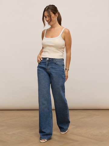 noar studios Wide leg Τζιν σε μπλε