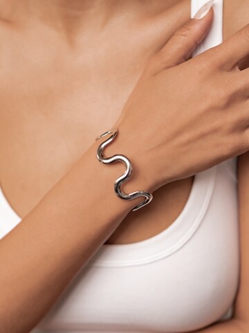 Hey Happiness - Pulsera 'Wavy Flow' en plata