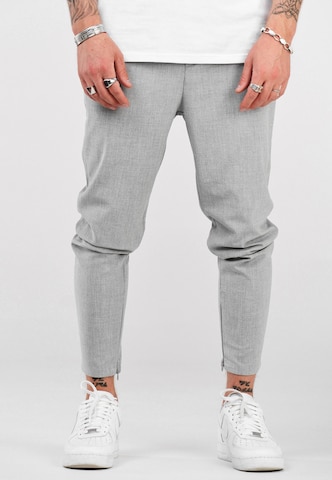 behype Regular Chino-Hose 'B-KAY' in Grau: predná strana