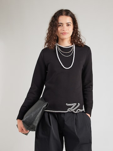 Karl Lagerfeld - Sudadera en negro: frente