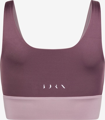 Born Living Yoga Sporttop 'Maiko' in Lila: voorkant