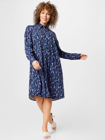 Tom Tailor Women + Shirt Dress in Blue: front