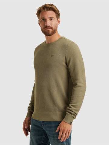 PME Legend Tröja 'Pullover with waffle texture' i beige