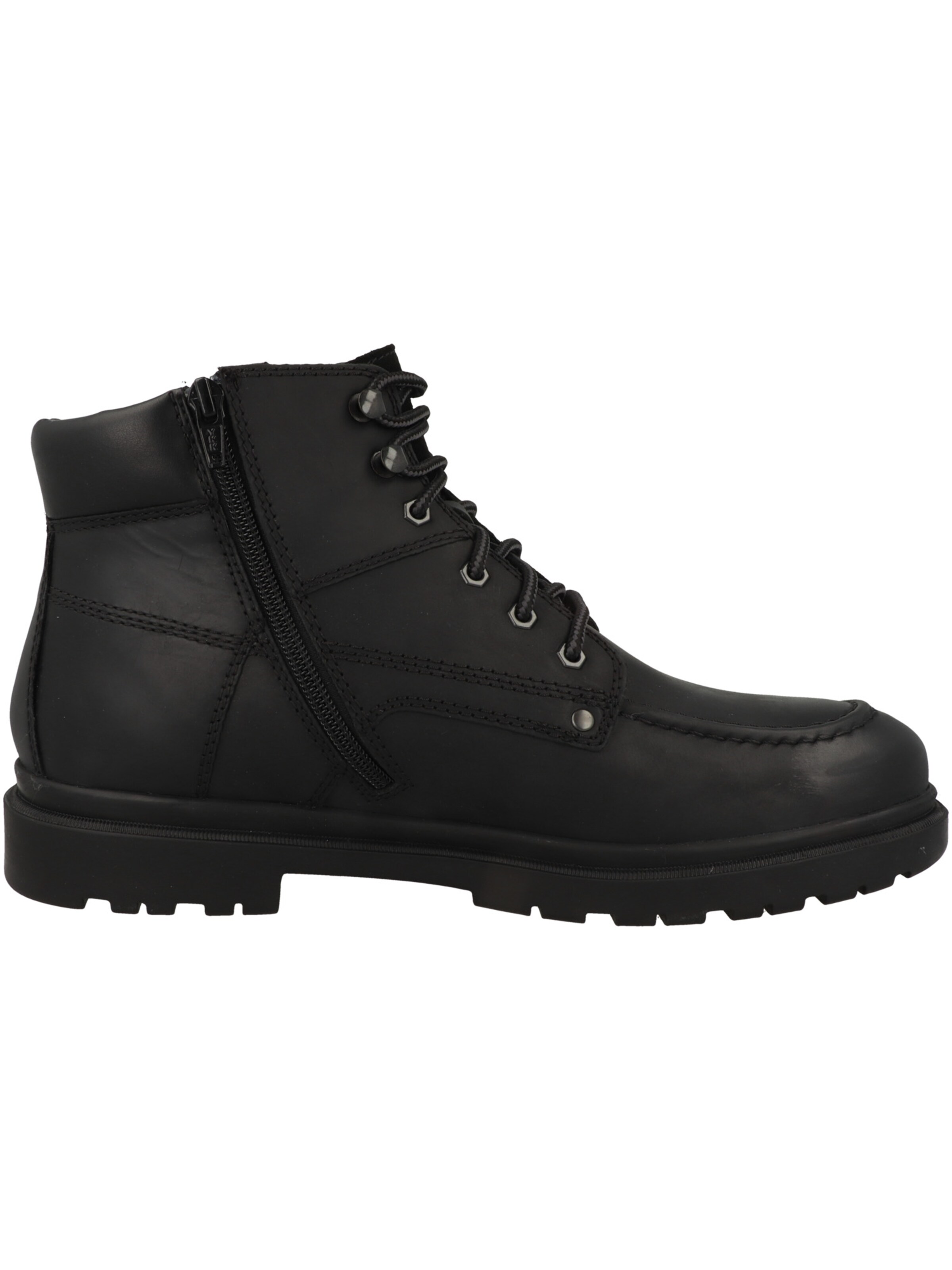 GEOX Schnürboots 'U Andalo B' in Schwarz