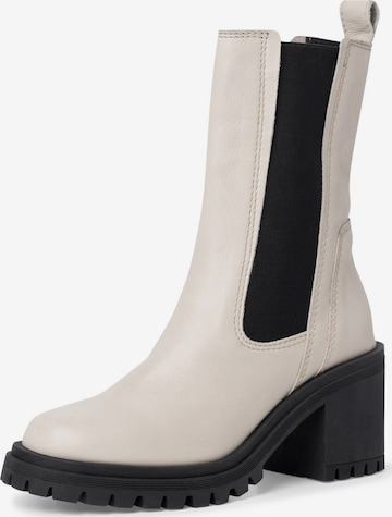 TAMARIS Chelsea boots i vit: framsida