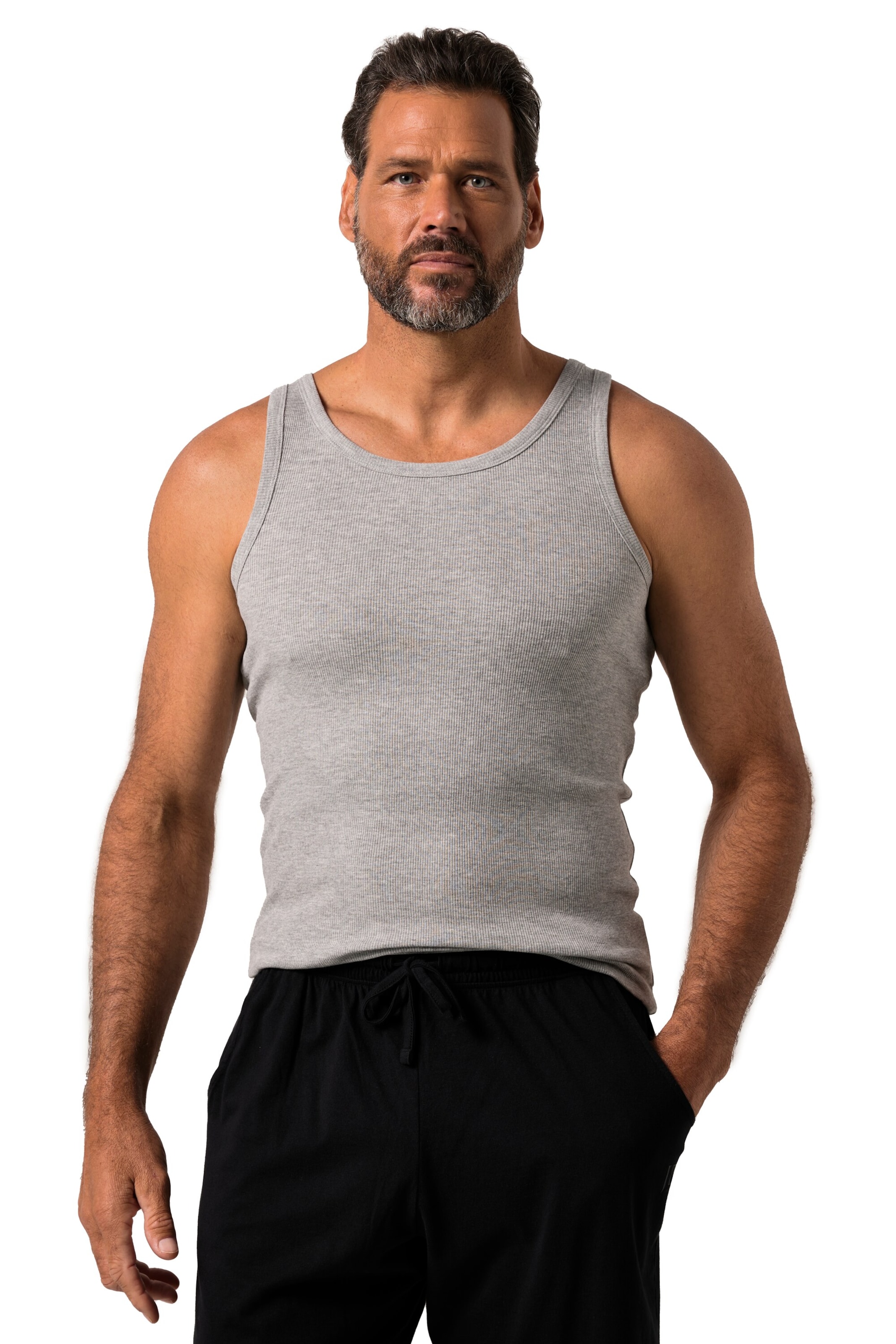 JP1880 Undershirt in Grey: front