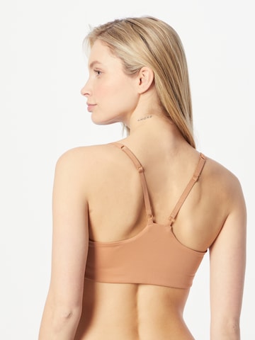 Girlfriend Collective - Soutien Bustier Soutien de desporto em castanho