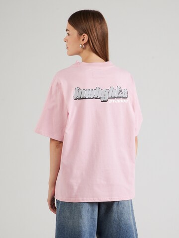 Low Lights Studios Shirt 'SANDED' in Pink: front