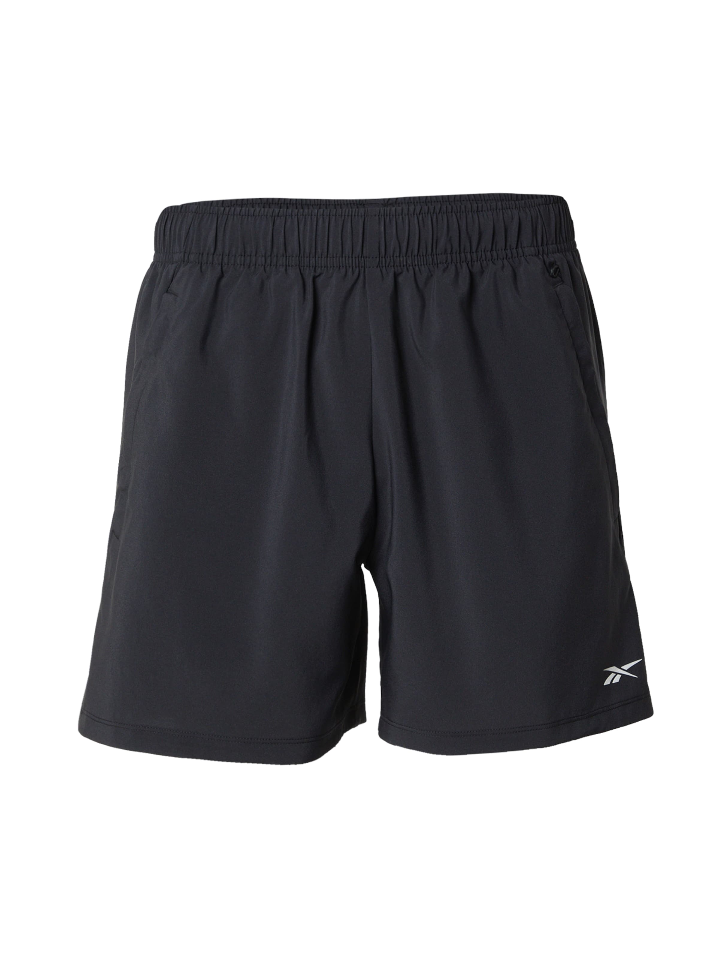 Reebok regular Παντελόνι φόρμας σε μαύρο: μπροστά