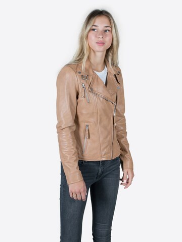 Veste mi-saison FREAKY NATION en beige : devant