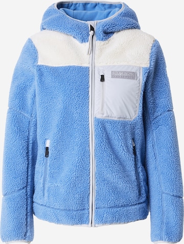 Veste en polaire 'YUPIK' NAPAPIJRI en bleu : devant