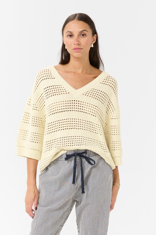 Kaffe Sweater 'KATeresa' in Beige: front