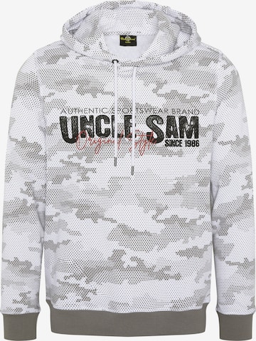 UNCLE SAM Sweatshirt in White: front